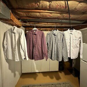 5 Express Dress Shirts, 1 Banana Republic